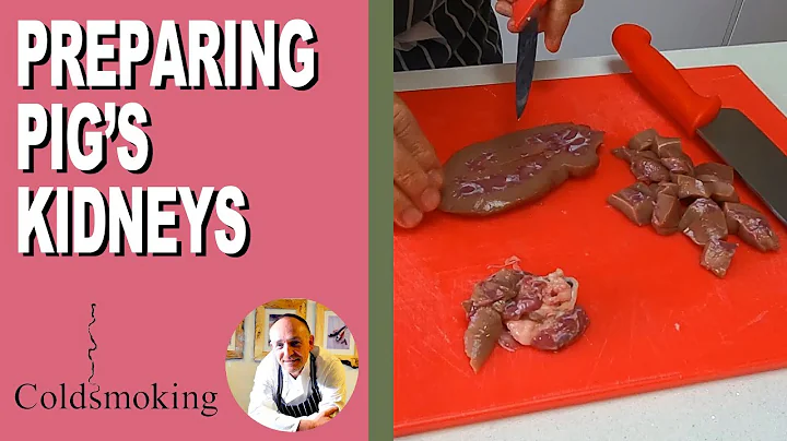 Preparing Pig's Kidneys - Ready for using in a steak & kidney pudding