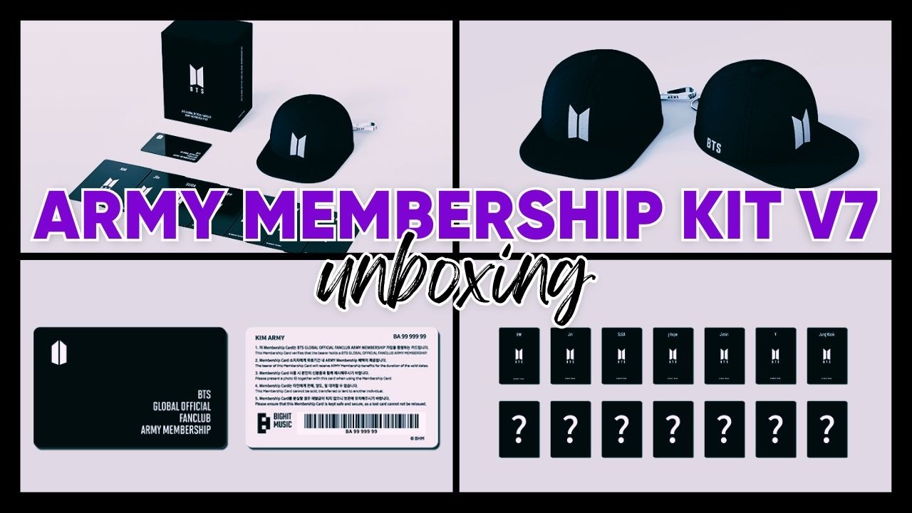 Unboxing 3x BTS ARMY Membership Kits! New V7 Photocards & Merch