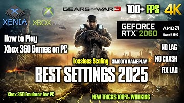 Gears of War 3 Xenia Best Settings 2025 | Xbox 360 Emulator | Lossless Scaling | Smooth Gameplay