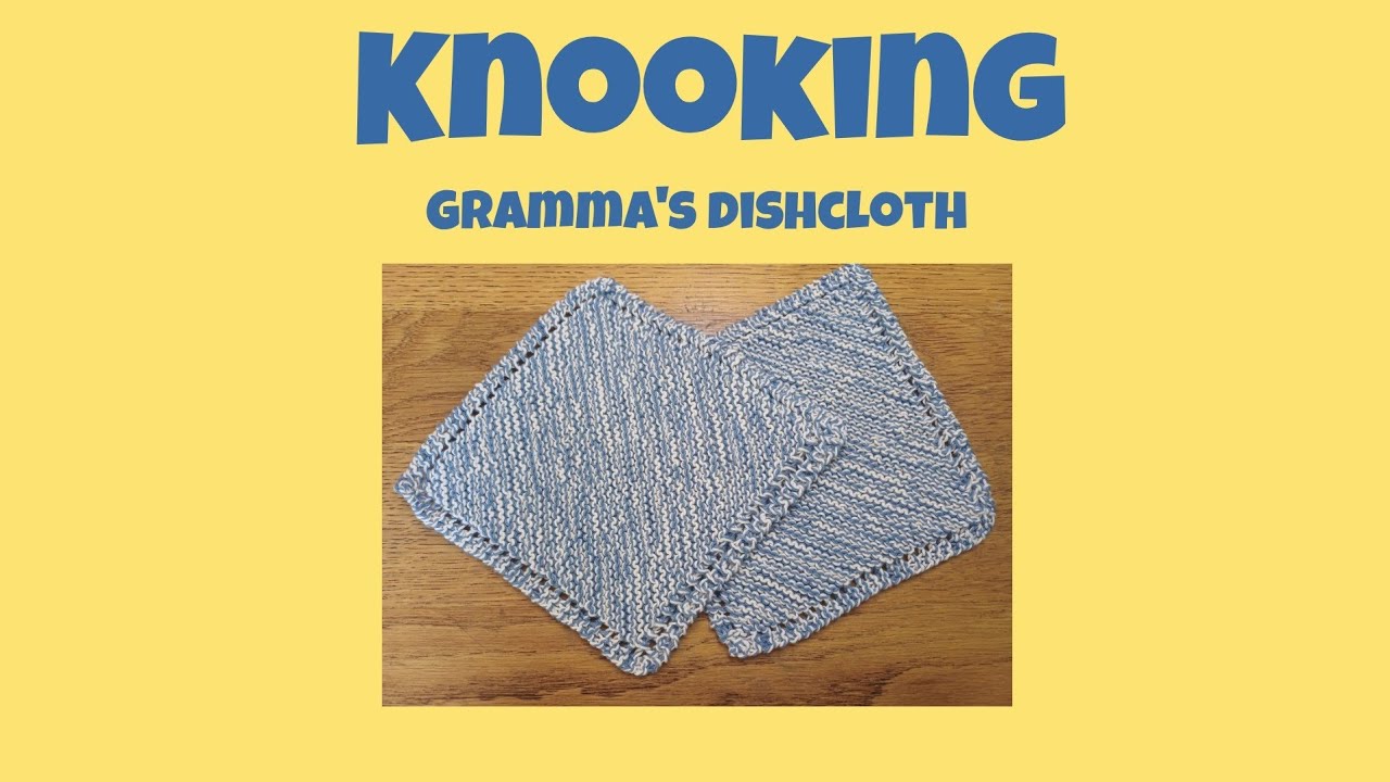 Knooking: gramma's dishcloth linkshandig