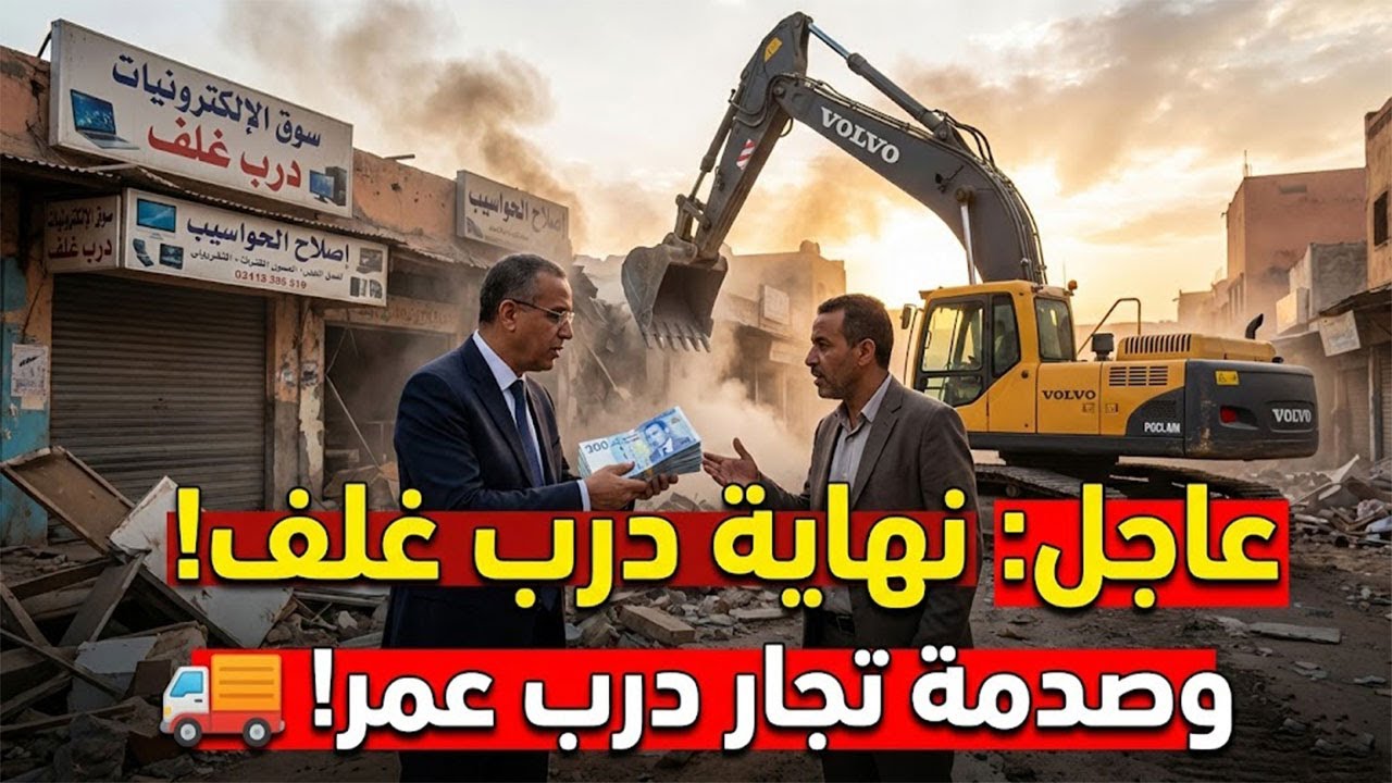 🚨 عاجل 2026: حقيقة هدم درب غلف وترحيل تجار درب عمر وكراج علال
