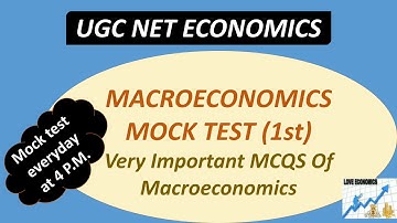 MACROECONOMICS | MOCK test of macroeconomics | MCQS of macroeconomics important questions  of macro