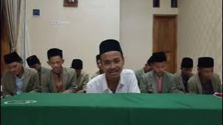 Setoran hafalan Bait Nahwu Hidayatul Wildan karya KH Muslih Mranggen oleh M. Kholilurrahman