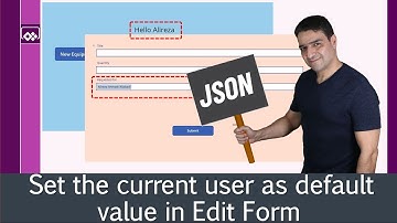 How to pre-populate person field in PowerApps edit form for new record