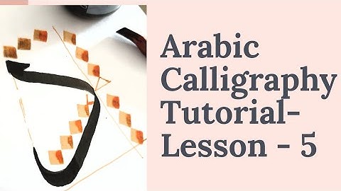 How to Write د dal ذ Jal,  Arabic Calligraphy Tutotial : Lesson 5