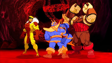 Marvel VS Capcom 2 - Sabretooth/Thanos/Juggernaut - Expert Difficulty Playthrough