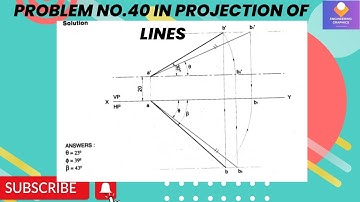 Problem no.40 in Projection of lines in sketch