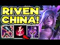 CHINA RIVEN BUILD MAKES YOU 1V9 EASIER THAN EVER! - S11 RIVEN TOP GAMEPLAY (Season 11 Riven Guide)