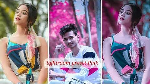 PINK TONE PRESETS  Lightroom Mobile Editing Tutorial | Pink Color Collection Tutorial in Lightroom