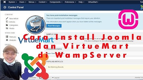 Tutorial Install Joomla di Localhost mengunakan Wampserver dengan mudah #membuat website Toko Online