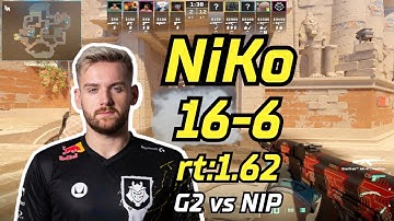 G2 NiKo (16-6) rt:1.62 vs NIP (anubis) | BLAST Premier Spring Groups 2024 #cs2 #pov #demo