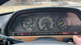 Mercedes Benz W126 560SEL Cold Start at 24F/ -5C after calibration of CIS Jetronic and Airflow Poti