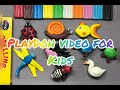 PlayDough video for Kids: Create simple animal form