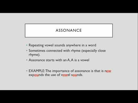 Video: Perbezaan Antara Assonance Dan Alliteration Dan Consonance