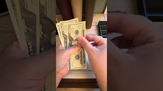 Cash stuffing my wallet #cashenvelopesystem #cashstuffing