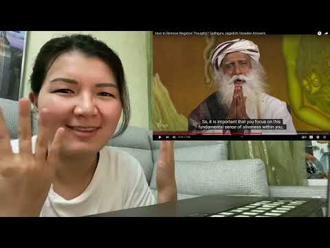 Kazakh Girl Reacts | How to Remove Negative Thoughts? - Sadhguru | Old Reaction from 2022