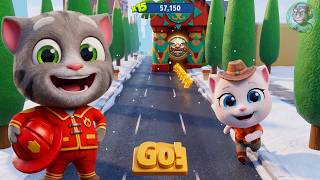 Talking Tom Gold Run Lost City World🎄 ┃ Christmas Adventure Full Run 🎅 screenshot 5