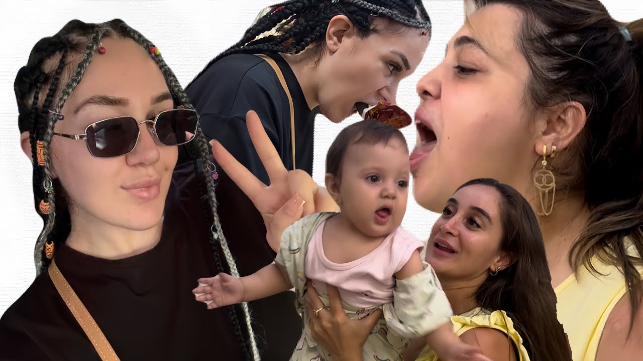 MAŞINSIZ QALDIQ 😔/ MARKET ALIŞ VERİŞİ ETDİK 😍 MEREM İLK DEFE MİDYE YEDİ 😱 