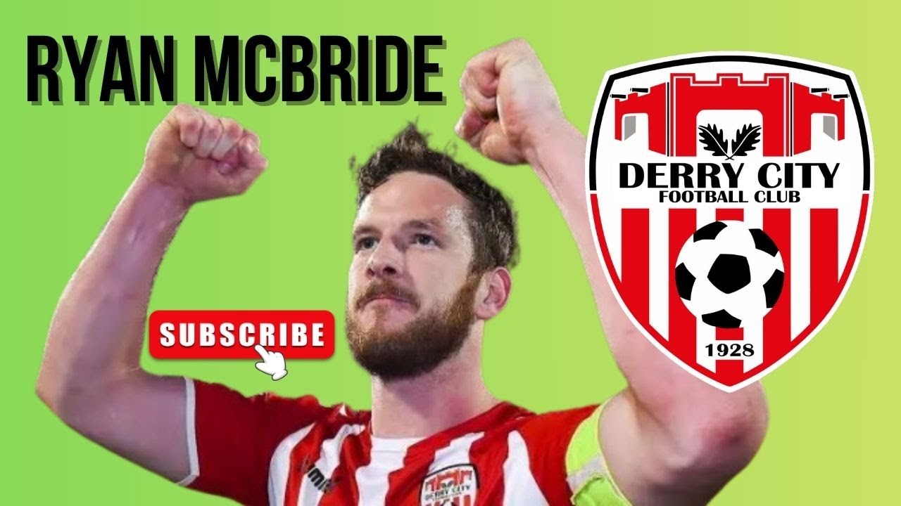 Captain of the Candystripes the heart of Derry City Football Club Ryan McBride Soccer Star