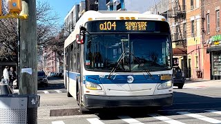 MTA Bus Company: 2015 New Flyer XD40 #7457 on the Q104 at Broadway and 21st Street