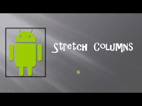 Android TableLayout Part 2 By Mihir Modi