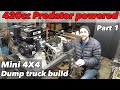 420cc Predator powered articulating 4x4 dump truck build part 1