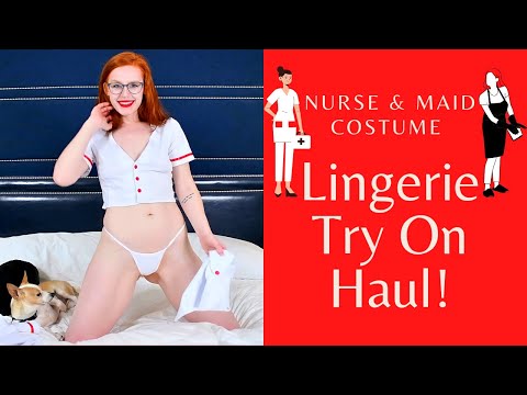 Nurse & Maid Costume Lingerie Try On Haul