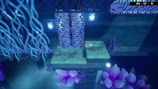 SMB 3D: 1-5 (dark forest) with a 14.81 on skeleton boy