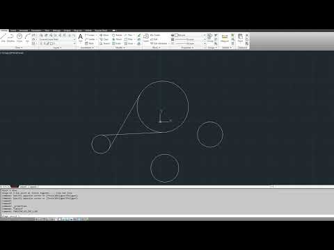 Draw a tangent line between 2 circles in AutoCAD using LISP UDF command Tan2Circles_int_Line