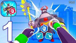 3D Robots Fight - Gameplay Walkthrough Part 1 Tutorial Mechangelion Robot Fight (iOS, Android) screenshot 1