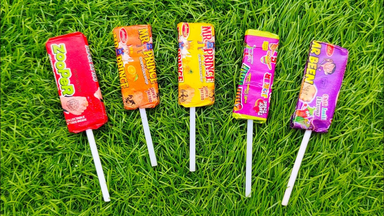 Lollipops Unpacking ASMR 🍭 Chupa Chups Big Babol, Alpenliebe Lollipop, Watermelon Lollipop