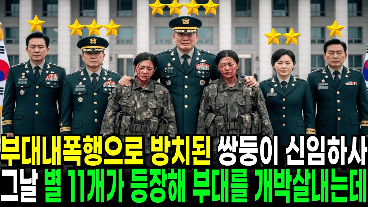 부대 내 폭행으로 중상입고 방치된 신임 여군 쌍둥이, 그날 별 11개의 현역 3스타,2스타,1스타 장군들이 부대를 초토화시키는데..ㅣ노후사연ㅣ오디오북ㅣ사이다결말ㅣ