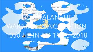 EAS AVALANCHE WARNING CANCELLATION 1050 HZ IN CO 11-25-2018
