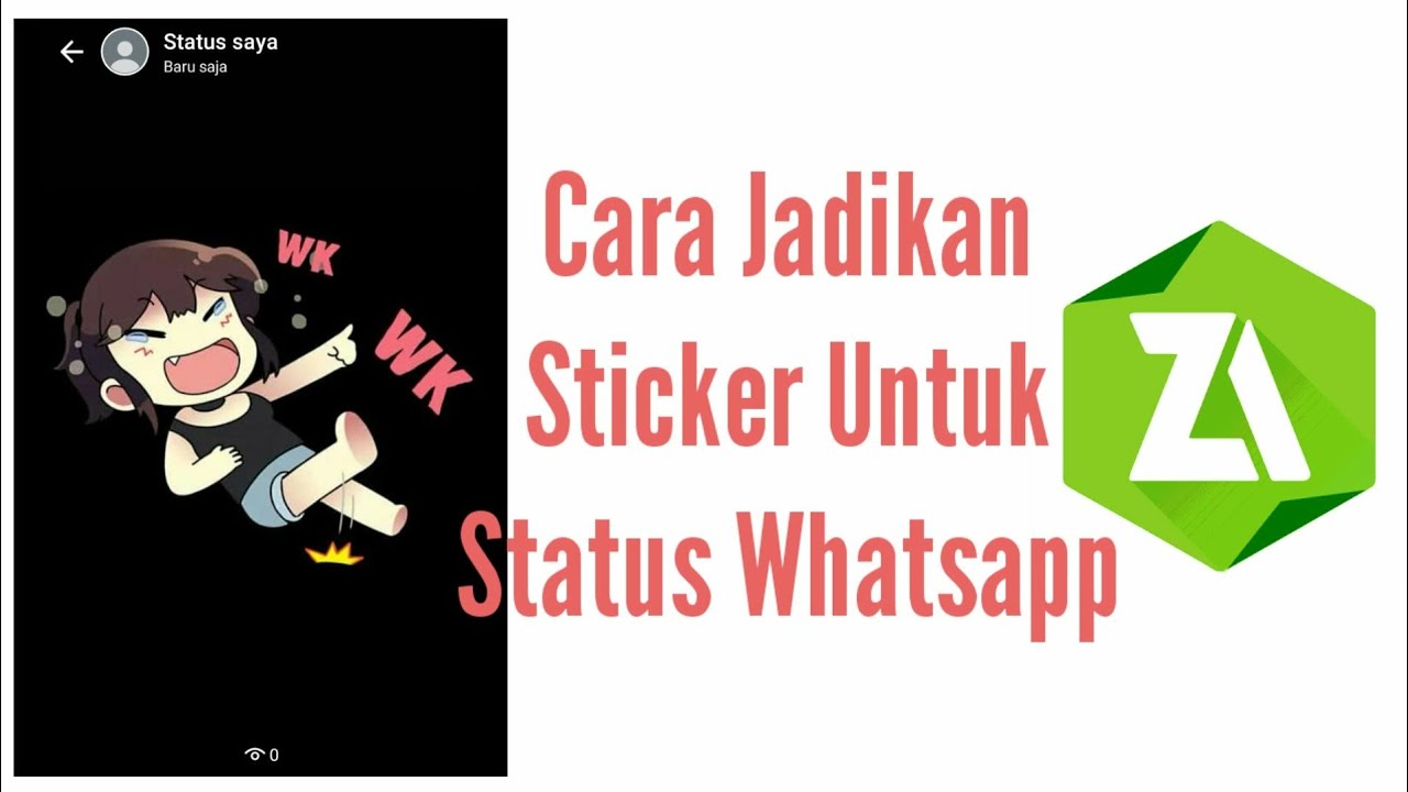 Cara Jadikan Stiker  WhatsApp  Untuk Status WhatsApp  YouTube