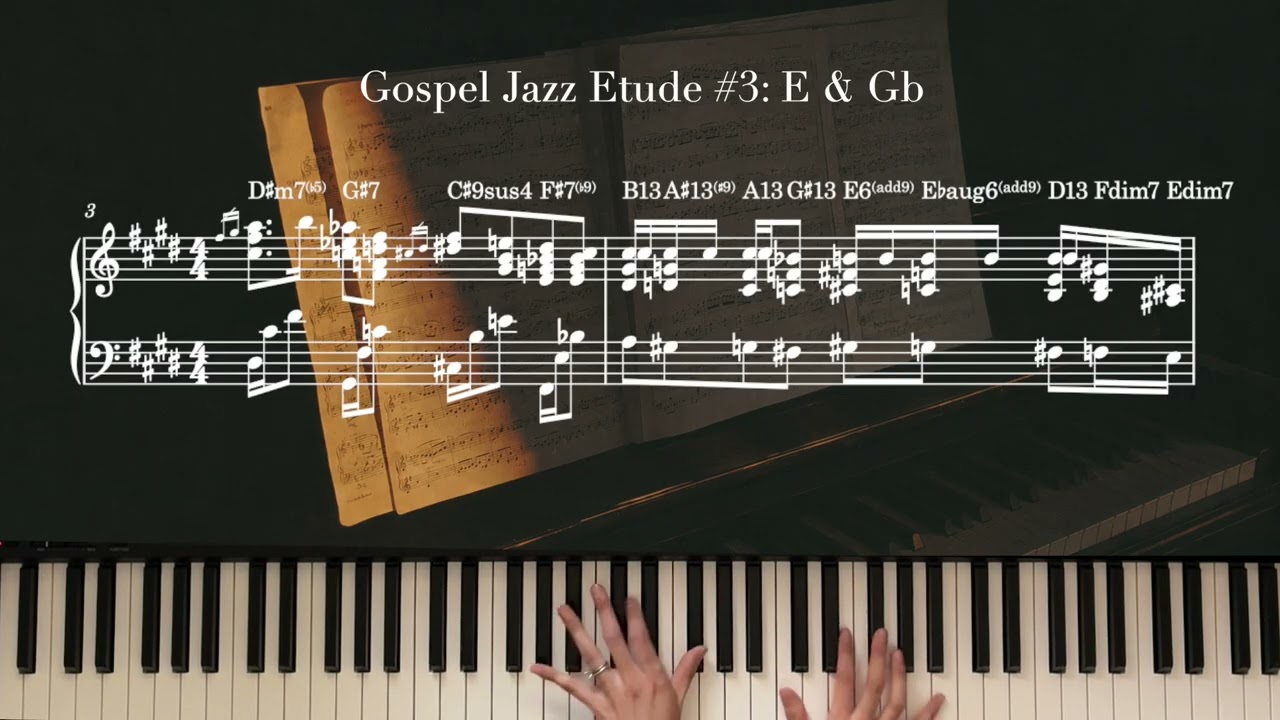 6 Gospel Jazz Piano Etudes (12 Keys)