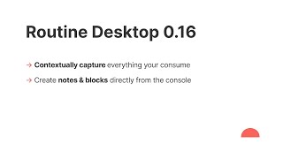 Routine Desktop 0.16