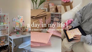 guide on setting up an online store + a day in my life as a teen small business owner 🎀