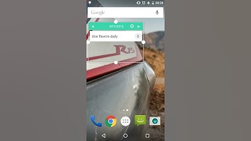 How to add and resize minimal widget
