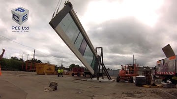 PCE Ltd turning precast unit onsite