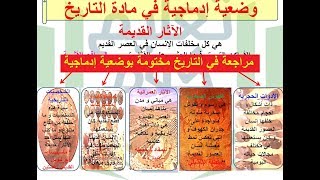 مراجعة في التاريخ + وضعية إدماجية للسنة الثالثة إبتدائي