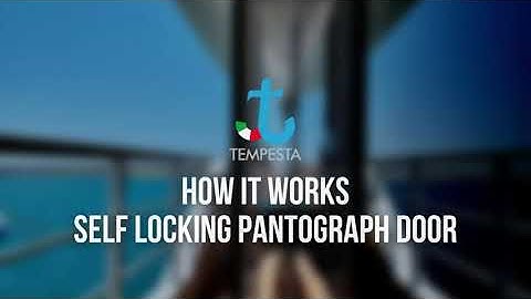 How It Works: Self Locking Pantograph Door