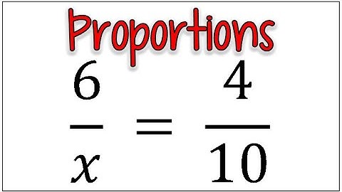 Use Cross Products to Solve for an Unknown in a Proportion & How to Check your Answer