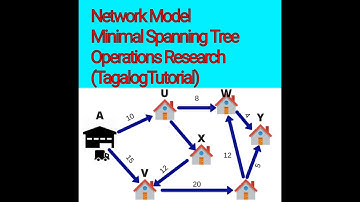 Network Models Minimal Spanning Tree Technique (Tagalog Tutorial)
