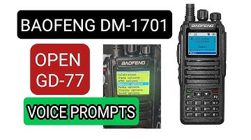 DM-1701 , OpenGD77 Voice Prompts