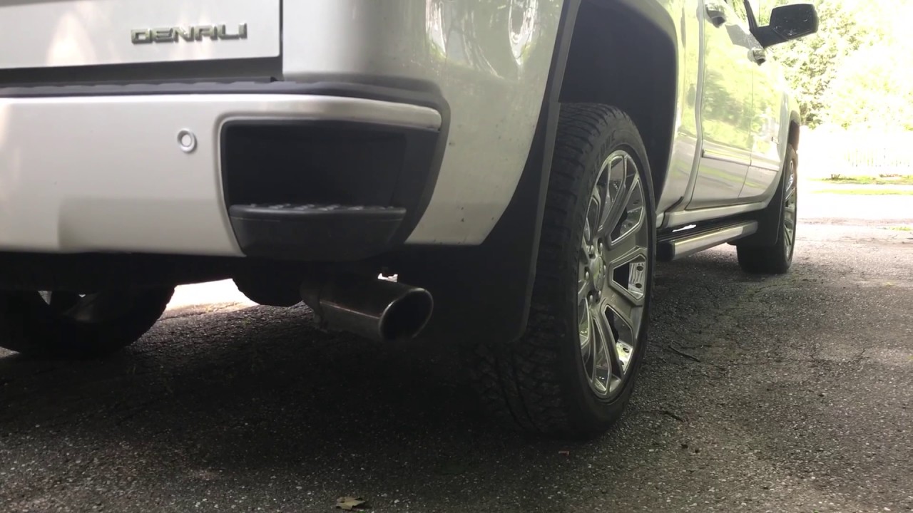 Gmc sierra denali 6 2 muffler delete youtube