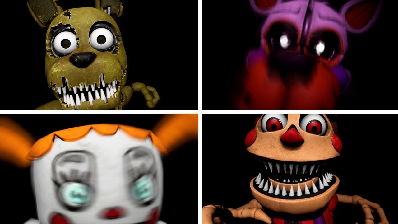 FNAF 1 Remake (Help Wanted Models), Five Nights at Freddy's Jumpscares but  with FNAF VR Help Wanted Models Game link:   By DarkTaurus