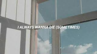 the 1975 - i always wanna die (sometimes) (subtitulada al español)