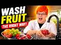 How to wash fruit & vegetables with washing bowl - strainer bowl