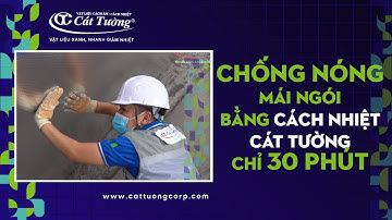 Ứng dụng chống nóng - cách nhiệt túi khí Cát Tường cho mái ngói hiện hữu - Cool Foam XPS tile roof