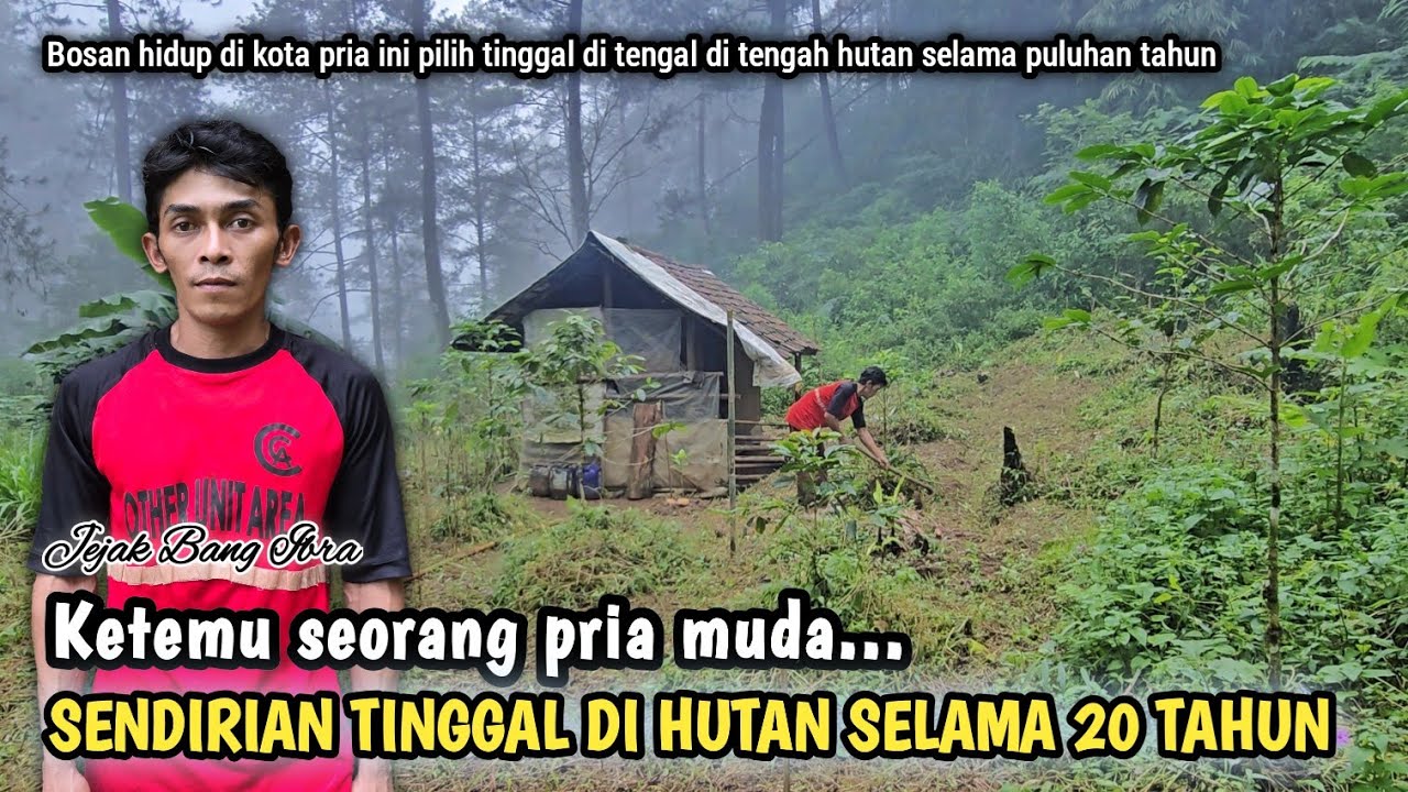 INILAH KANG DADIN PRIA MUDA PEMBERANI YANG TINGGAL MENYENDIRI  DI TENGAH HUTAN ANGKER...